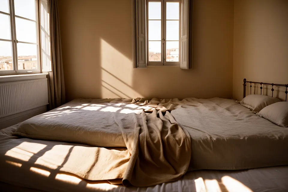 Vue floue et lointaine d'un coucher de soleil sur le port de Marseille, image d'apaisement après le travail de confiance en soi qui suit une rupture